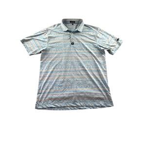 Bad Birdie Fiesta Performance Golf Polo XL Stretch Short Sleeve Aztec Geometric